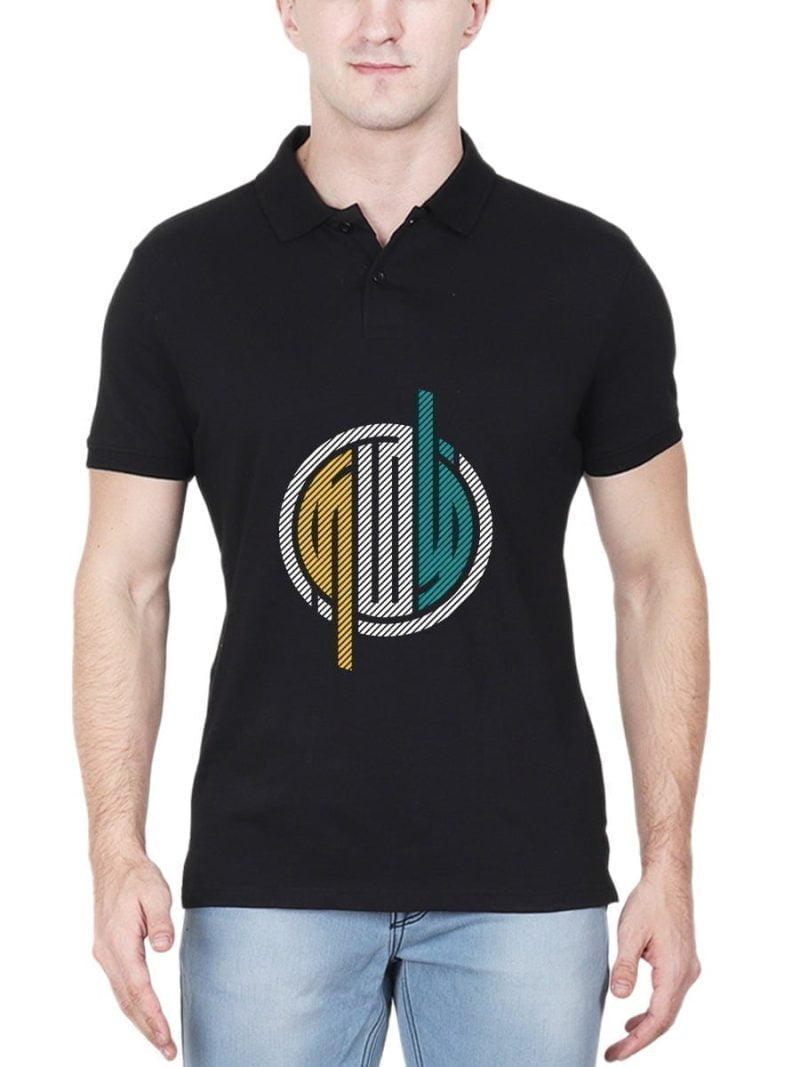 Tamizh Inverted Circle Black Tamil T-Shirt