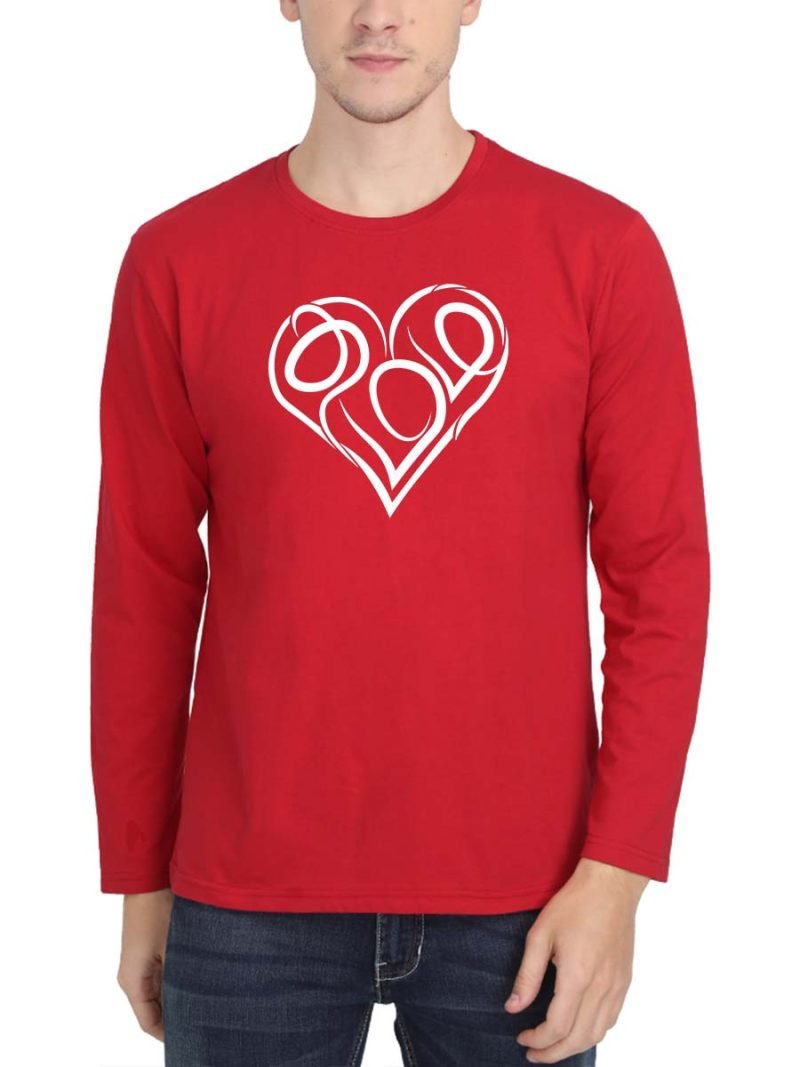 Tamizh Heart Red Tamil T-Shirt
