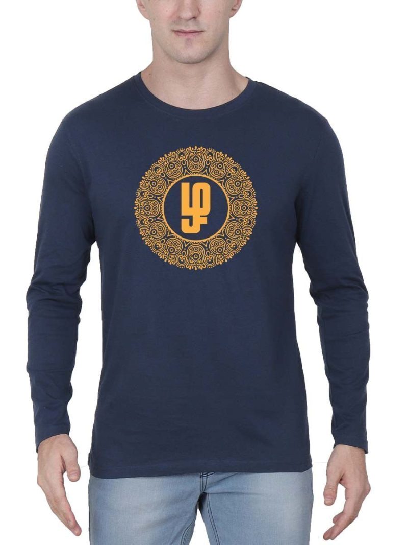 Zha Tamil Navy Blue T-Shirt