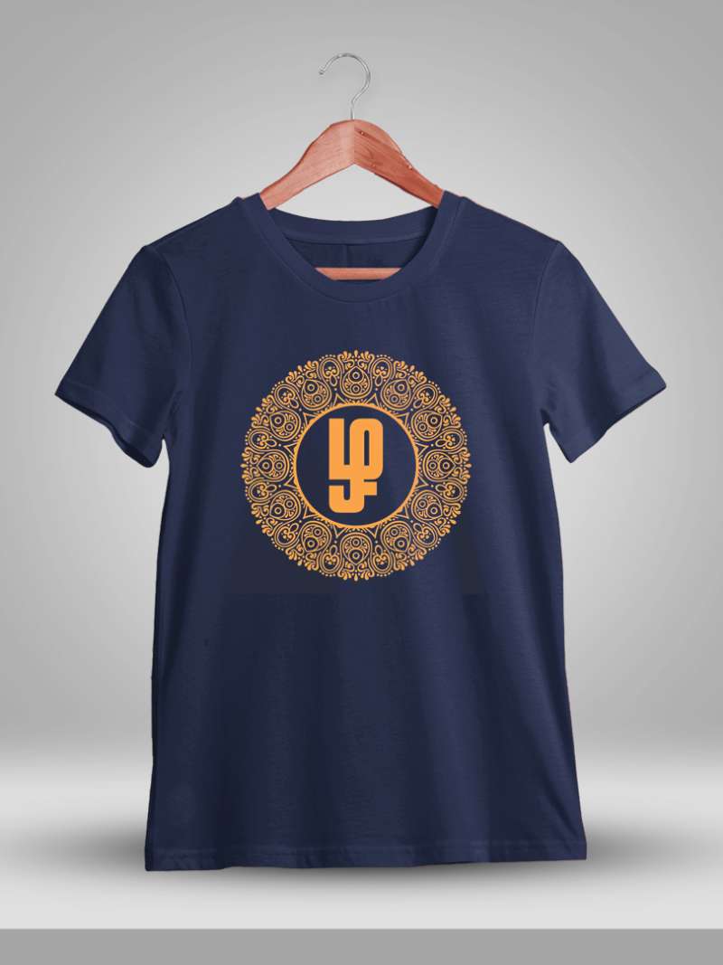 Zha Tamil Navy Blue T-Shirt