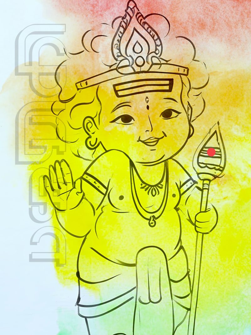 Murugan Graphic A4 Poster For Room