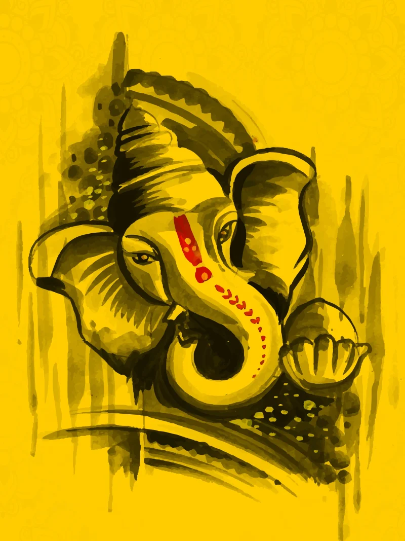 Vinayagar A4 Wall Poster For Room