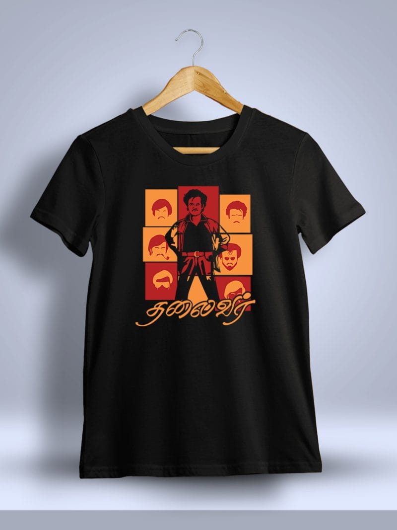 Thalaivar Superstar Rajinikanth T-Shirt For Men - Half Sleeve