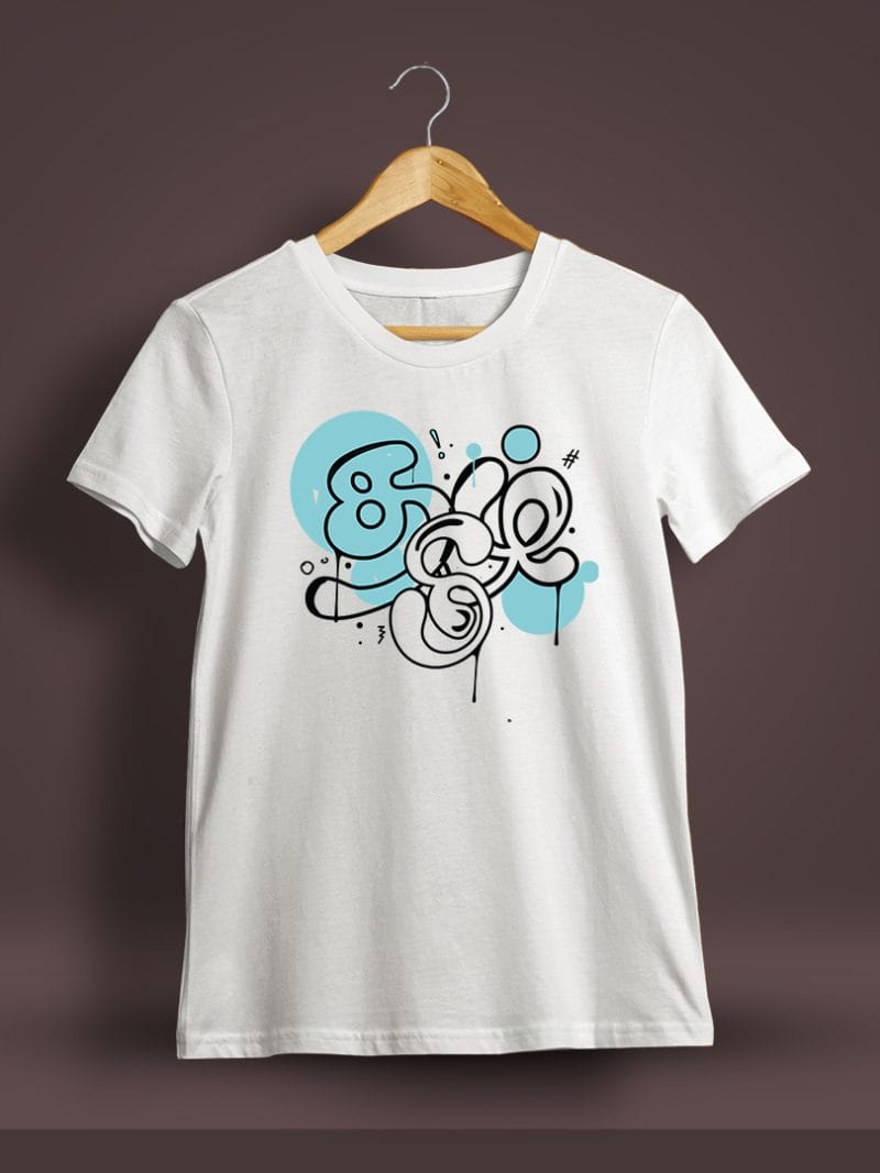 Tamil Graffiti T-Shirt For Men - Half Sleeve